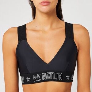 P.E Nation Motion Strike Sports Bra Black